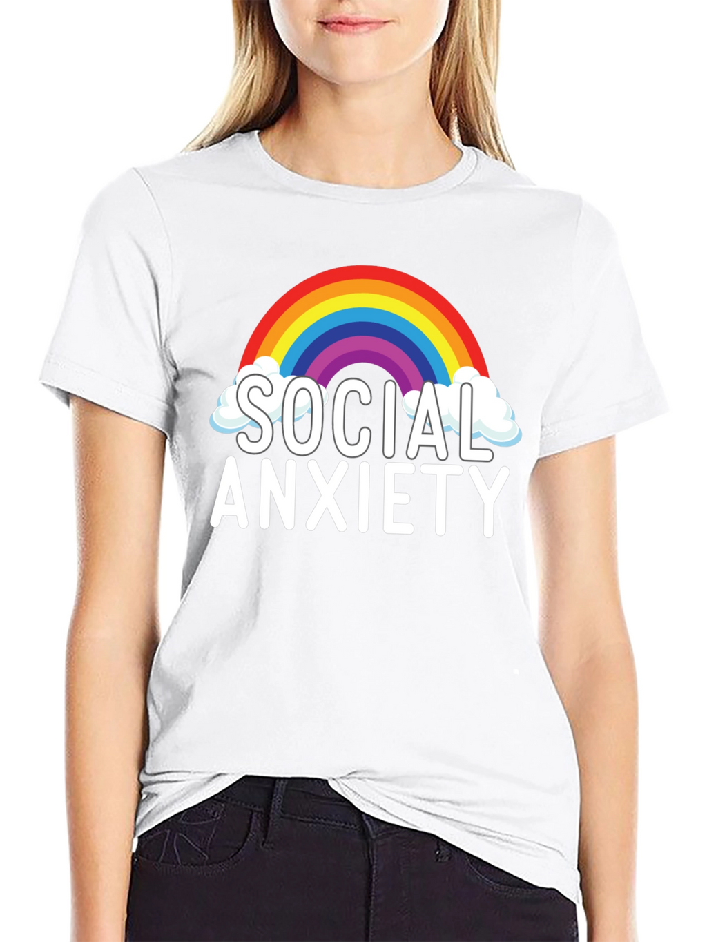 Social Anxiety Rainbow T-Shirt