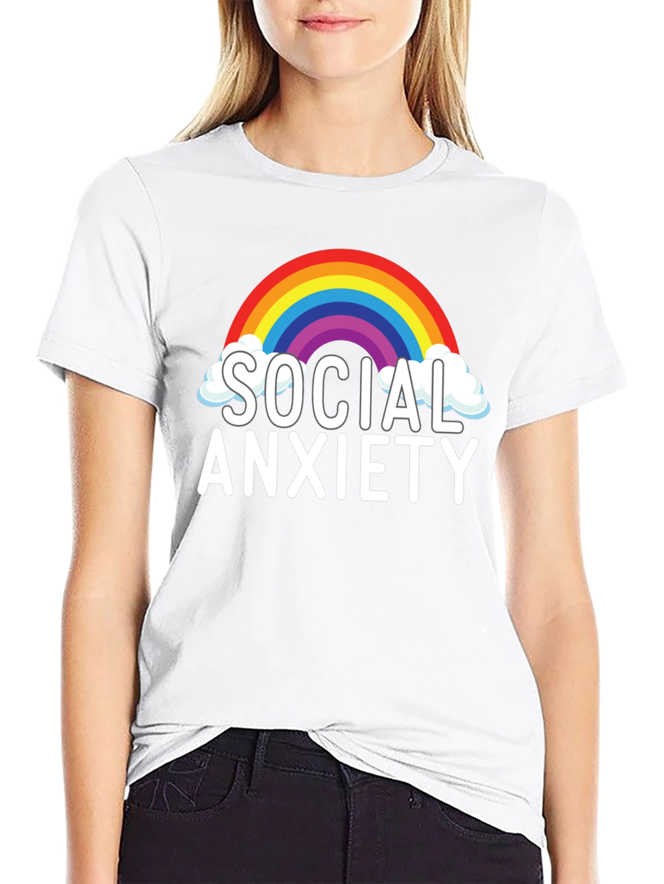 Social Anxiety Rainbow T-Shirt