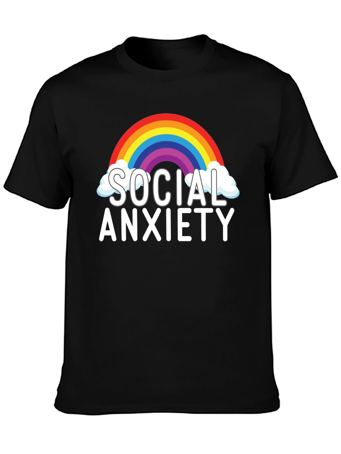 Social Anxiety Rainbow T-Shirt