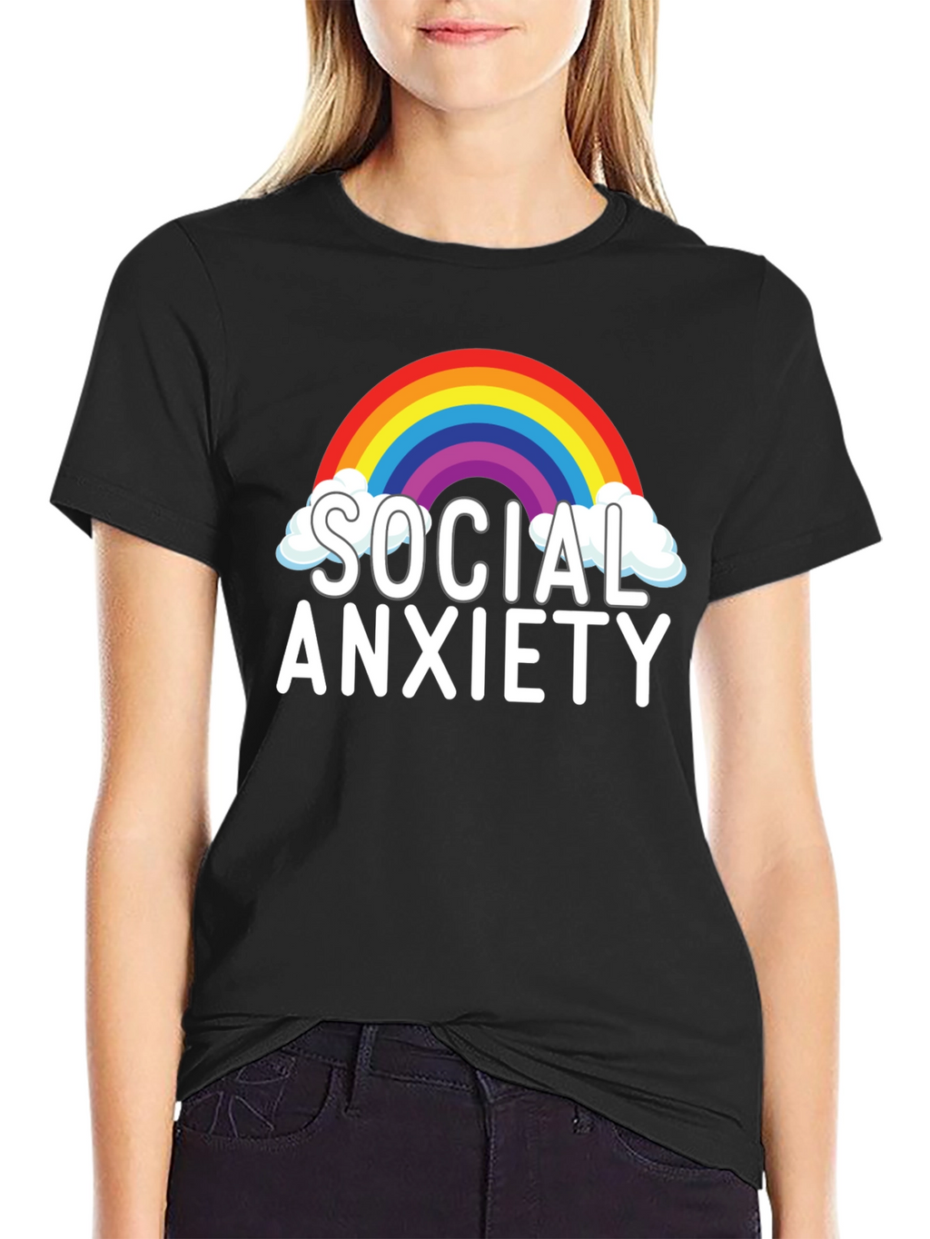 Social Anxiety Rainbow T-Shirt