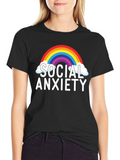 Social Anxiety Rainbow T-Shirt
