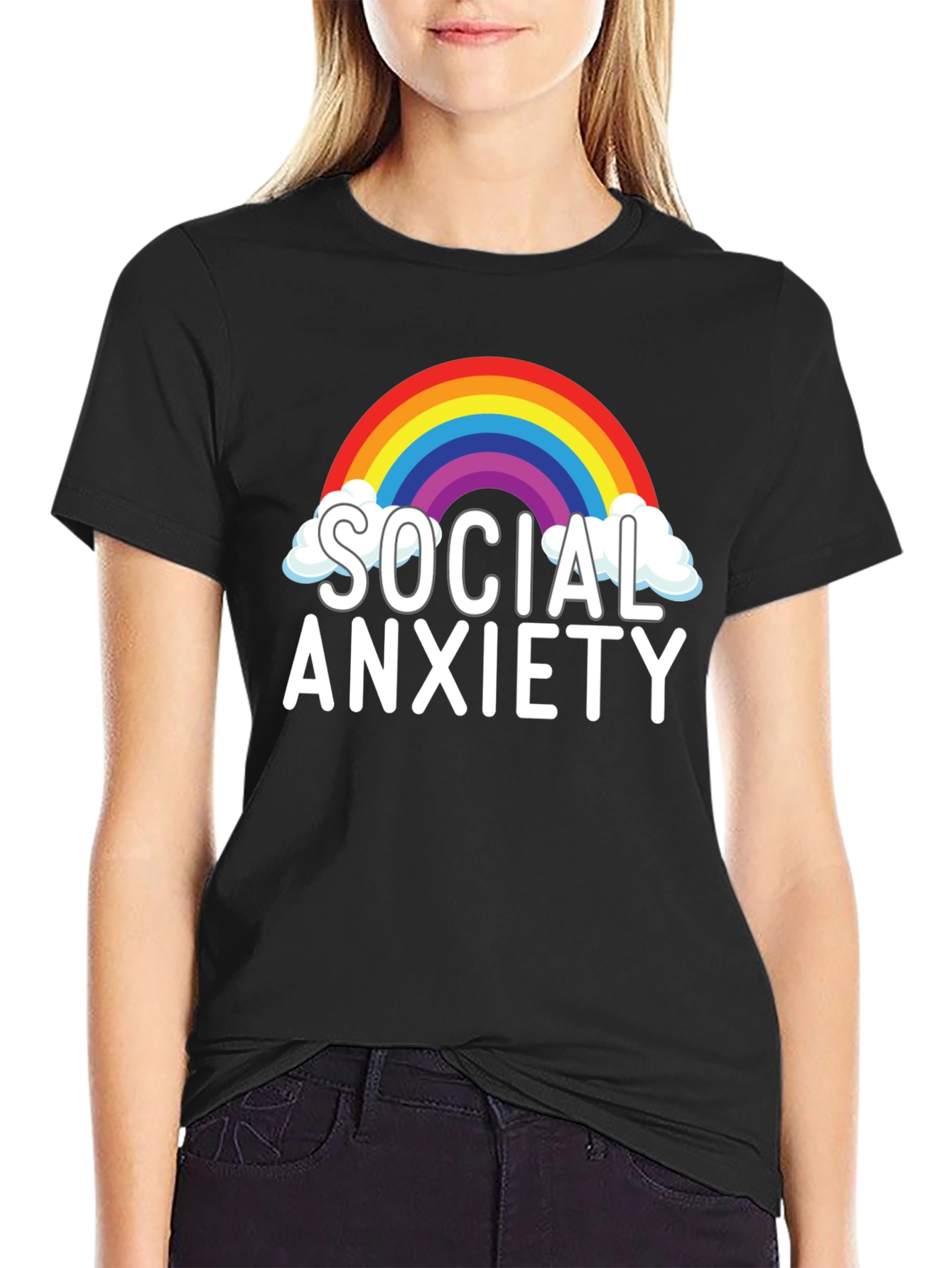 Social Anxiety Rainbow T-Shirt
