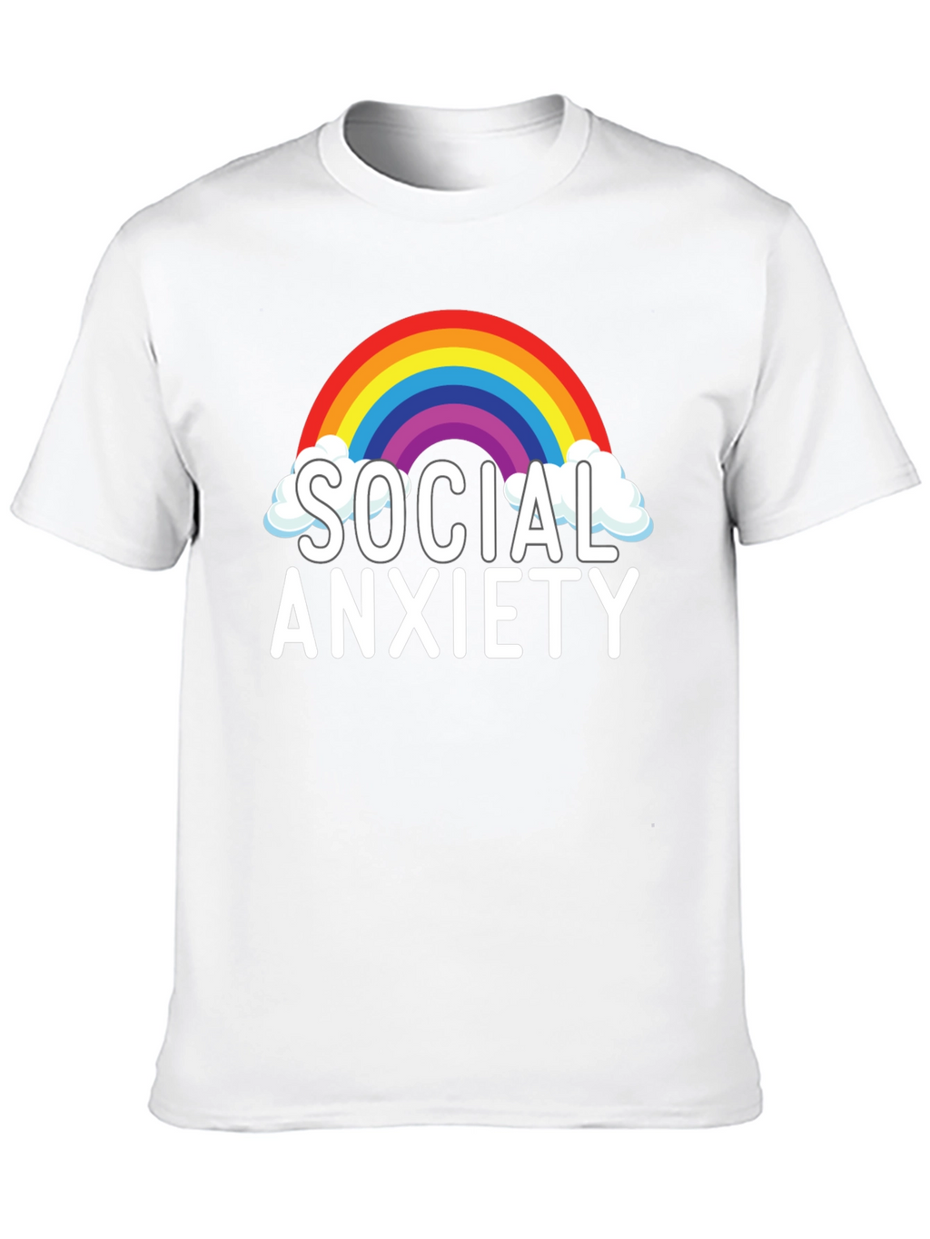 Social Anxiety Rainbow T-Shirt