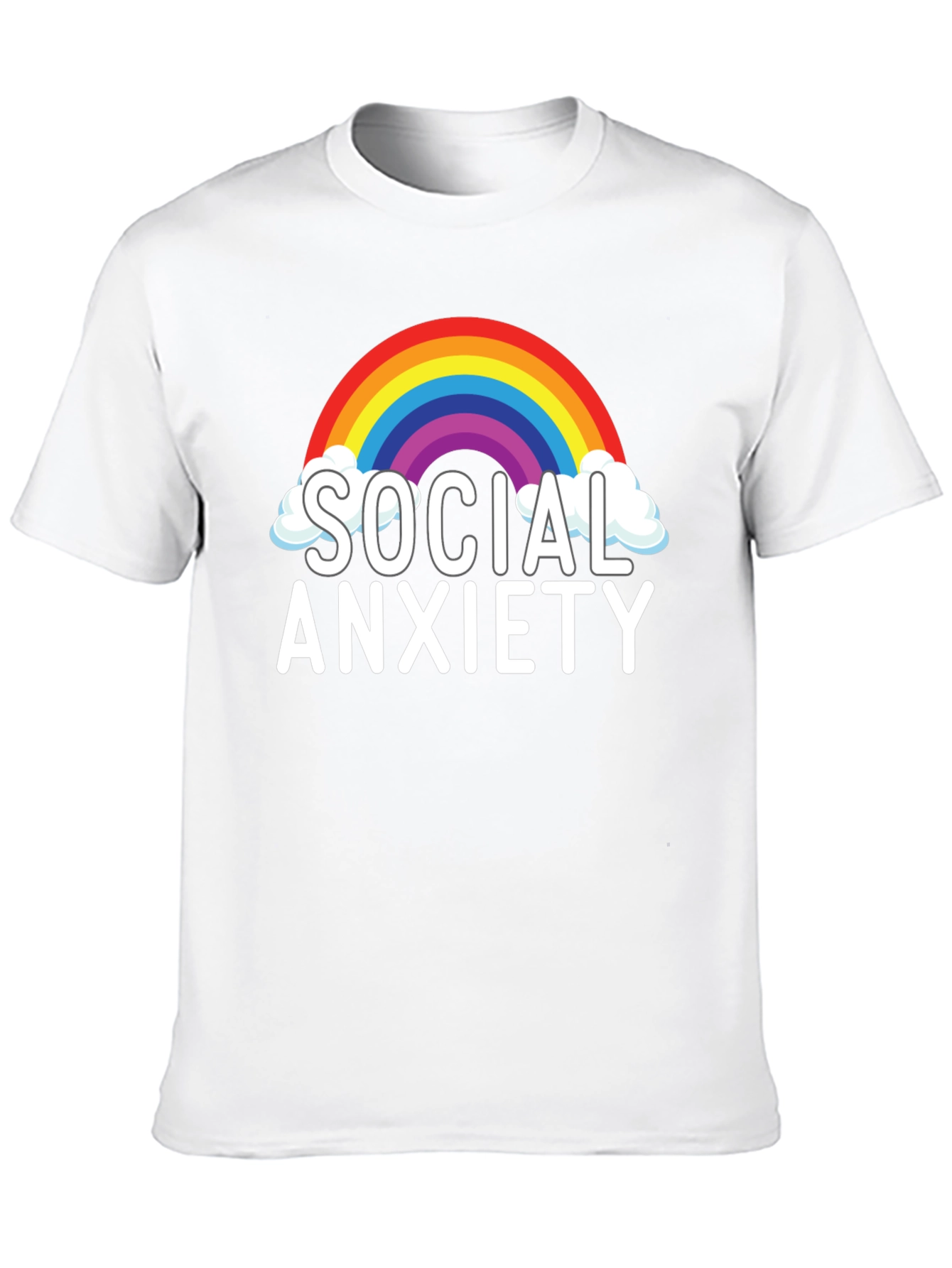 Social Anxiety Rainbow T-Shirt