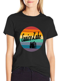 Eunice Lake Retro Sunset T-Shirt