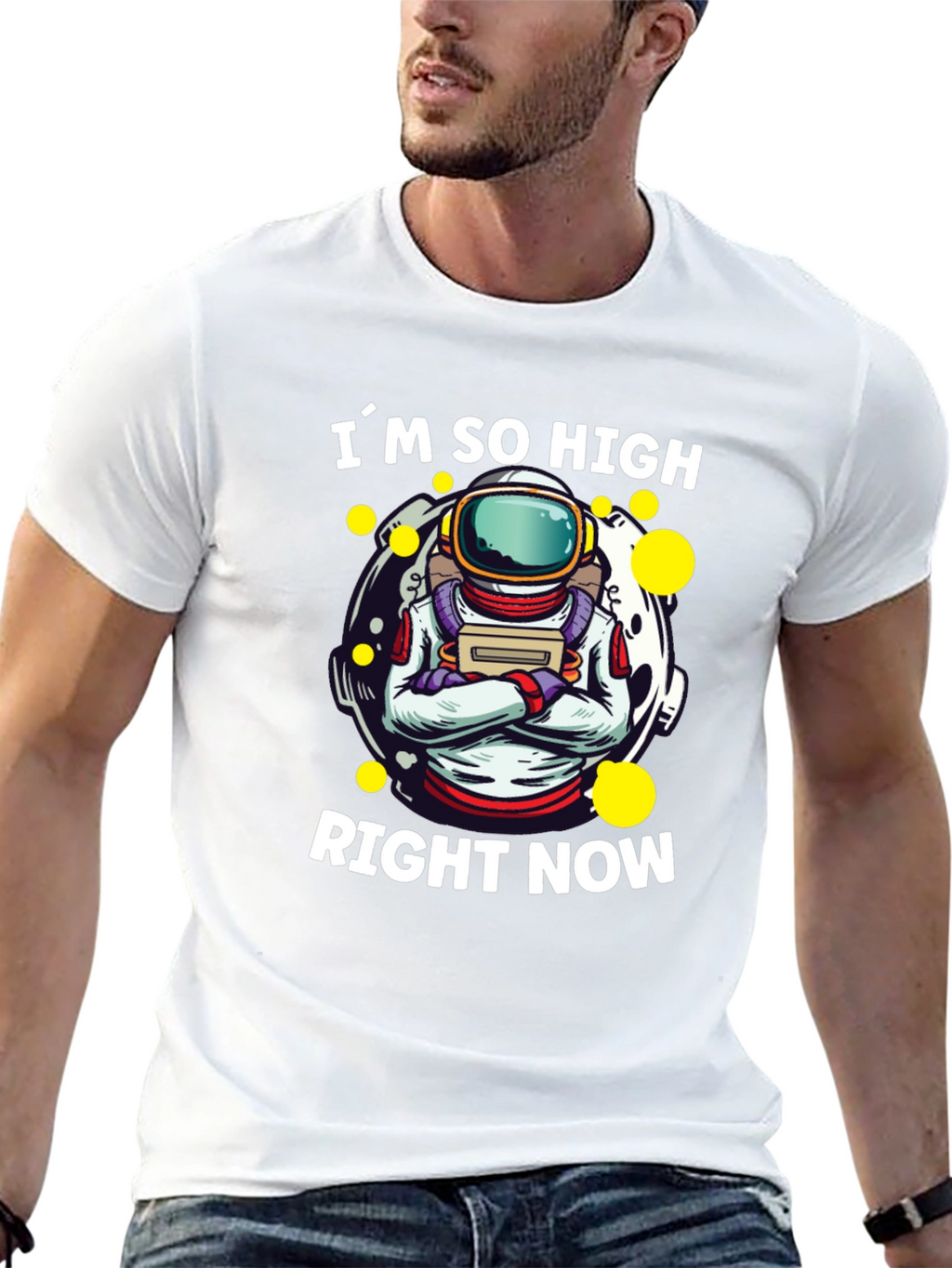 Im So High Right Now Astronaut Graphic T-Shirt