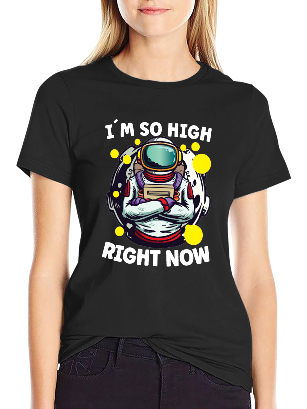 Im So High Right Now Astronaut Graphic T-Shirt