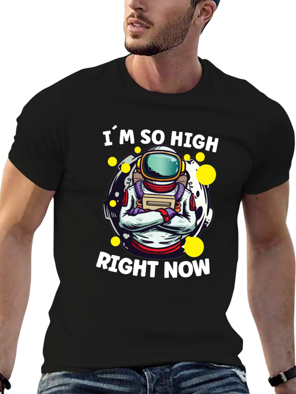Im So High Right Now Astronaut Graphic T-Shirt