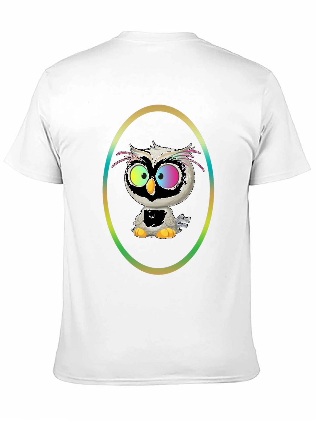 Owl Graphic Tee - Quirky Cartoon Bird