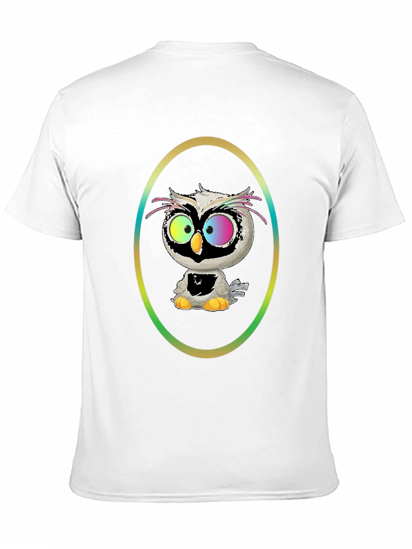 Owl Graphic Tee - Quirky Cartoon Bird
