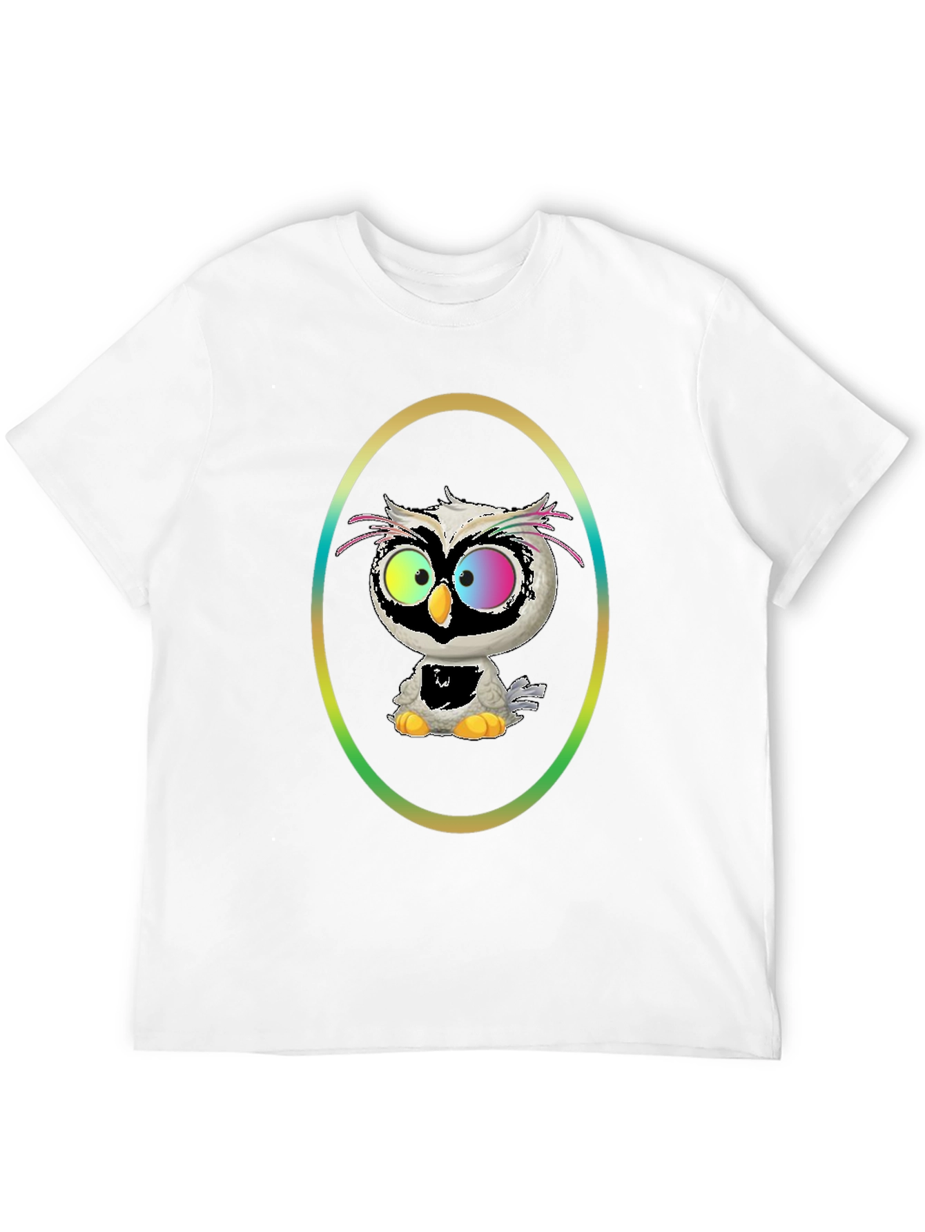 Owl Graphic Tee - Quirky Cartoon Bird