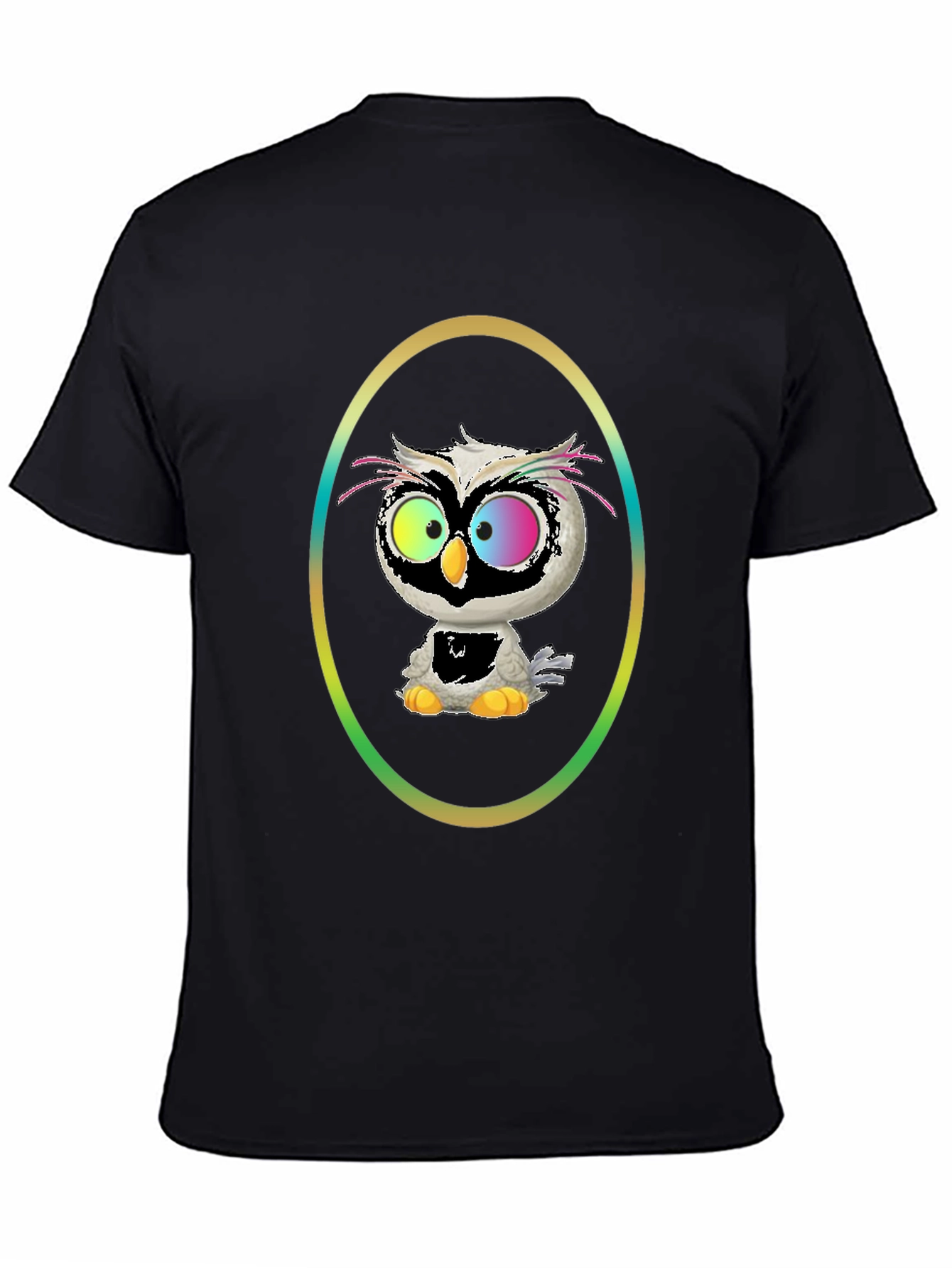 Owl Graphic Tee - Quirky Cartoon Bird