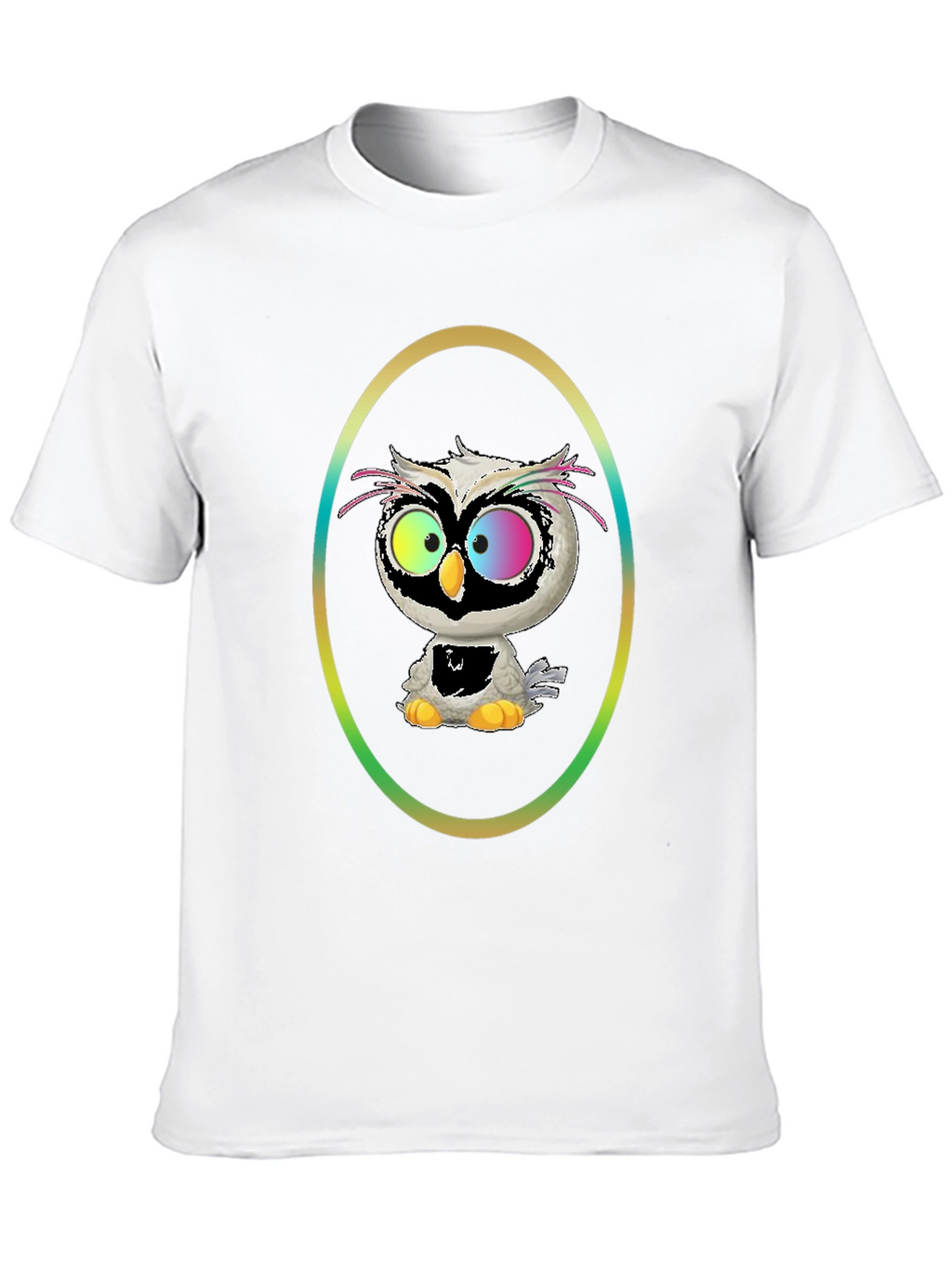 Owl Graphic Tee - Quirky Cartoon Bird