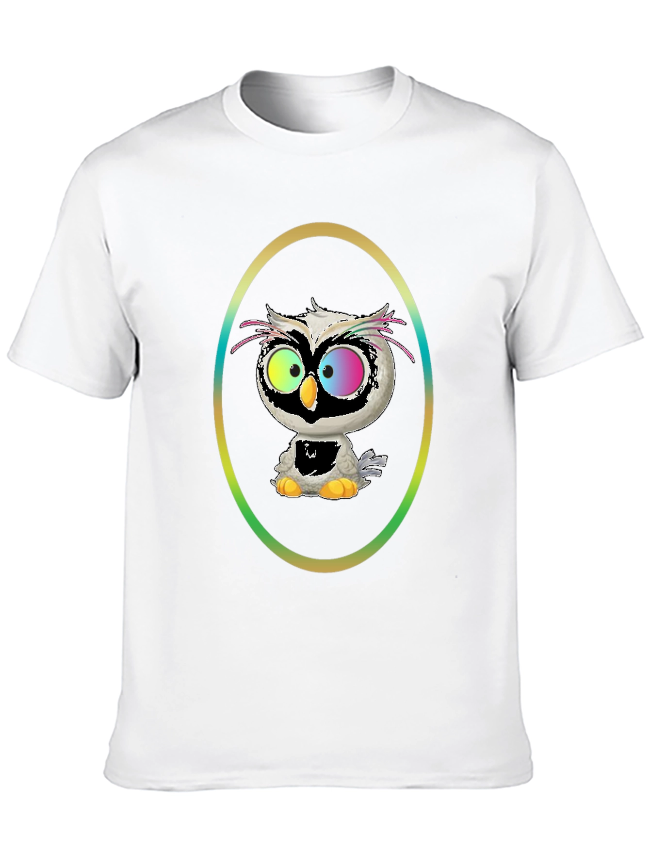 Owl Graphic Tee - Quirky Cartoon Bird