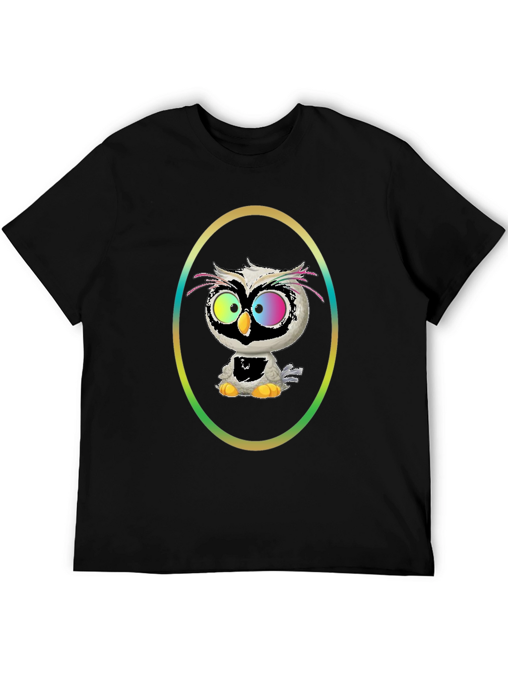 Owl Graphic Tee - Quirky Cartoon Bird