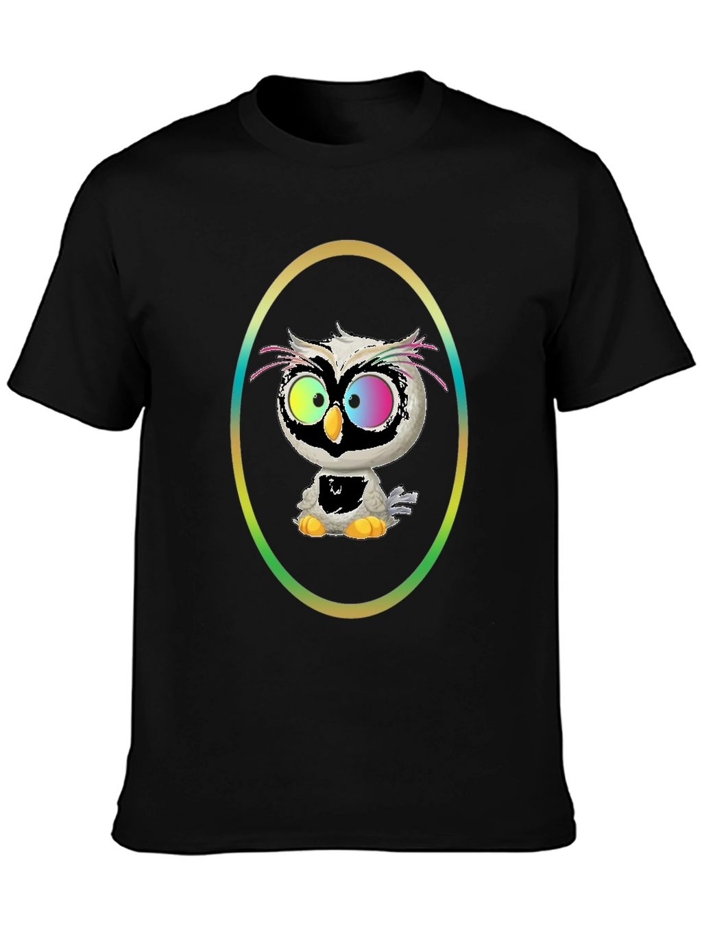 Owl Graphic Tee - Quirky Cartoon Bird