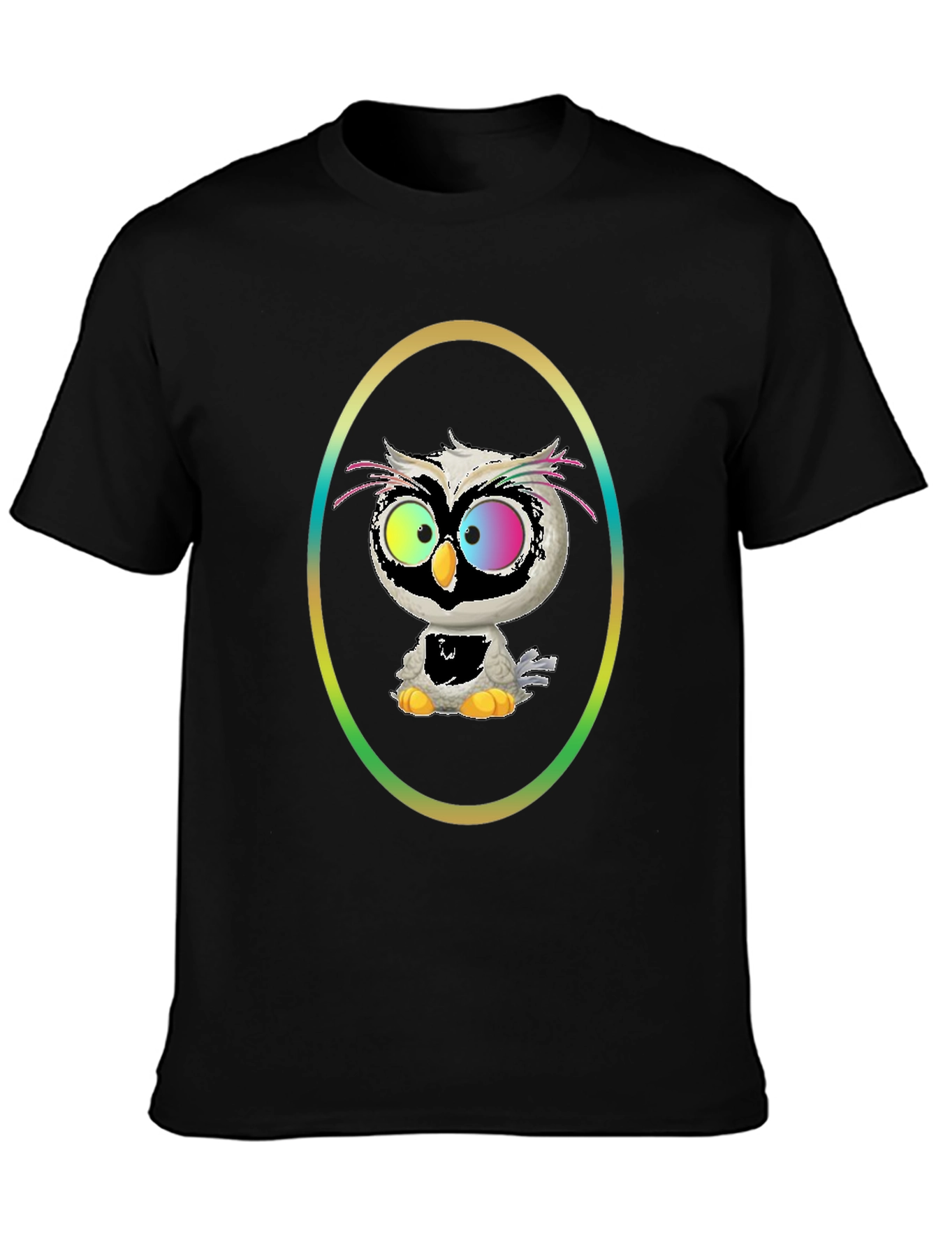Owl Graphic Tee - Quirky Cartoon Bird