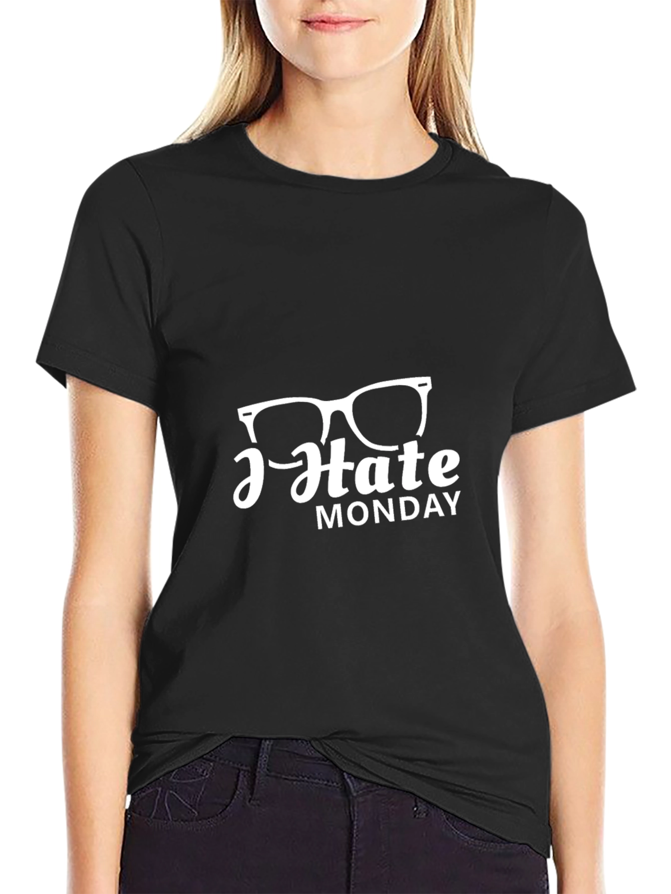 I Hate Monday Black T-Shirt