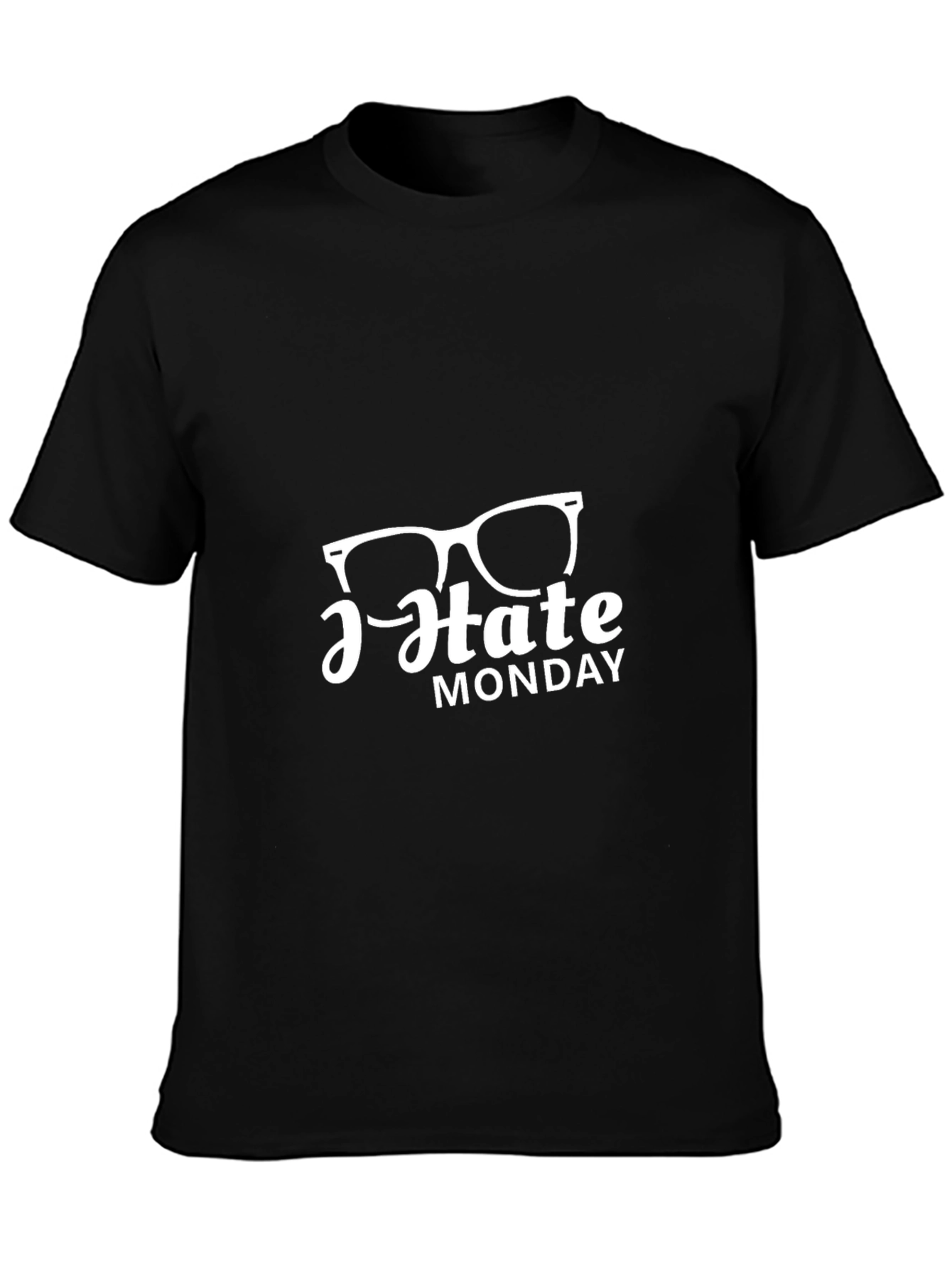 I Hate Monday Black T-Shirt