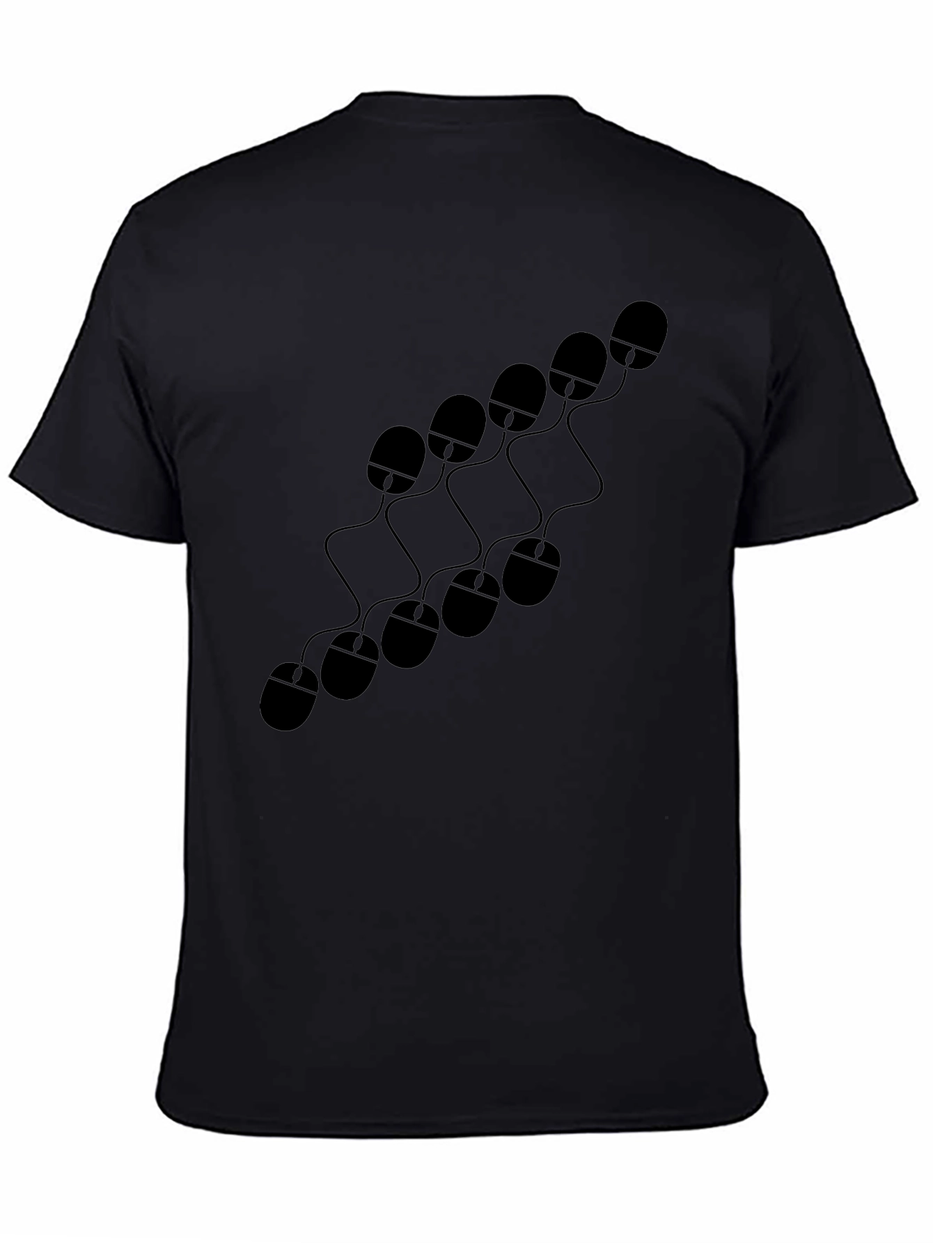 Computer Mouse Pattern Graphic T-Shirt