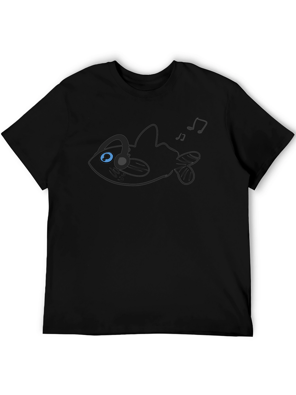 Angler Fish Music Lover Graphic Tee