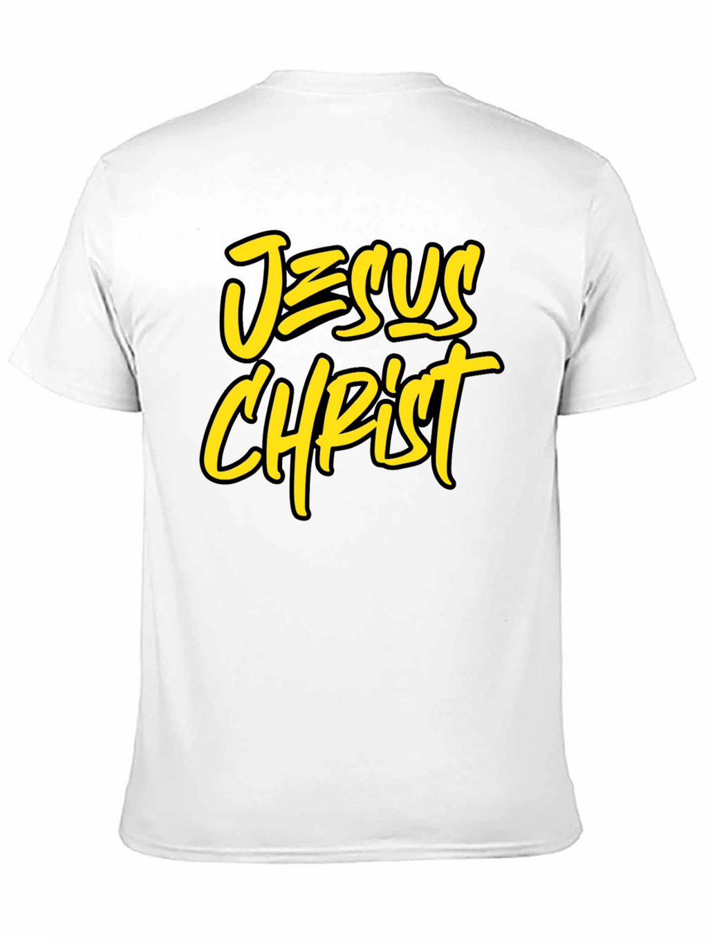 Jesus Christ Graphic Tee - Black Cotton Blend