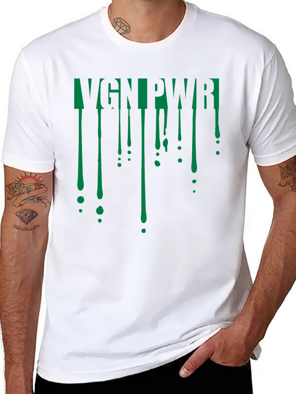 VGN PWR Black Graphic Tee