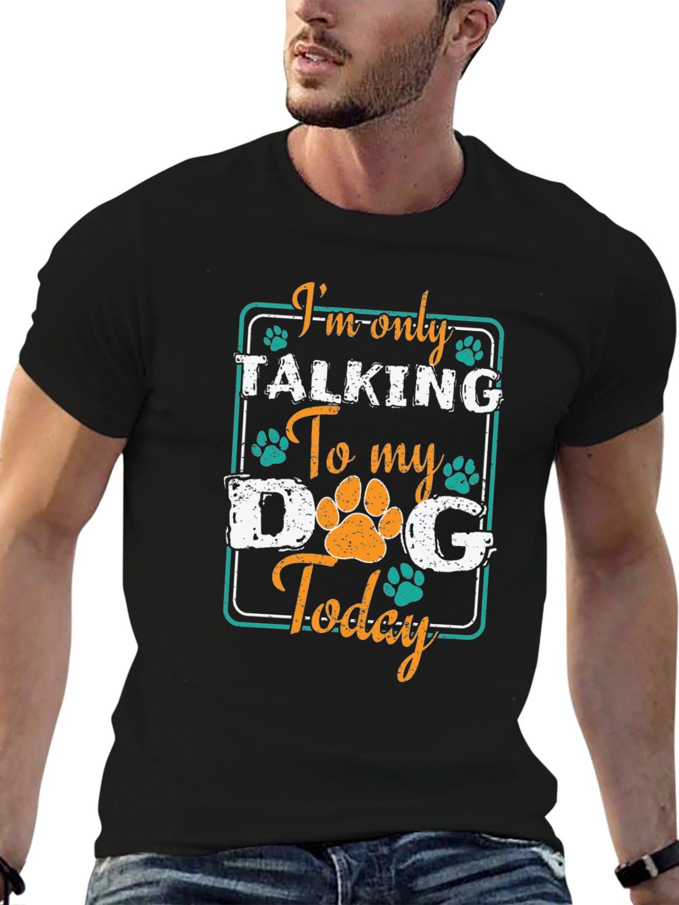 “I’m Only Talking to My Dog Today” T-Shirt – Funny Dog Lover Tee