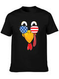 Patriotic Turkey Thanksgiving T-Shirt