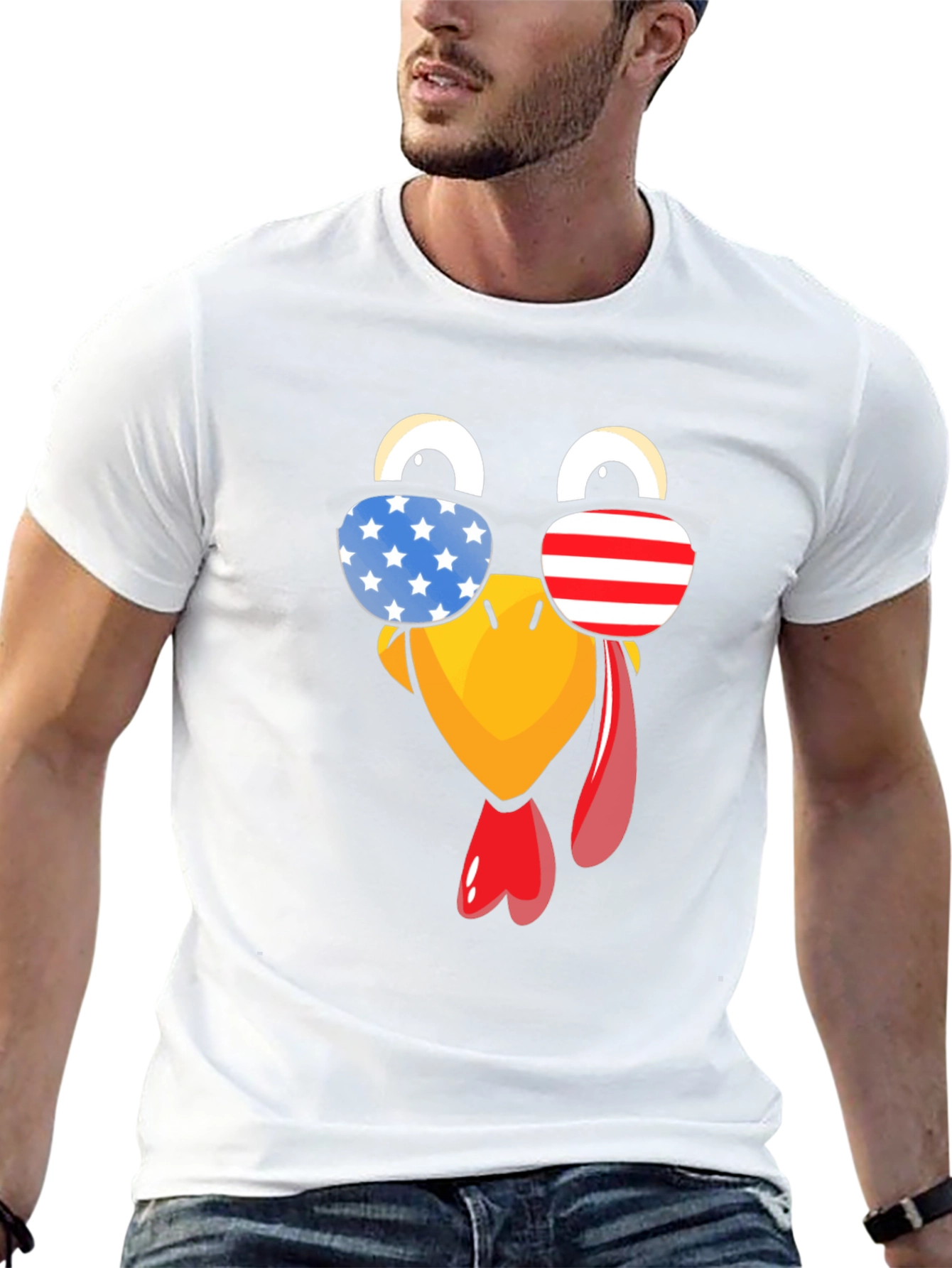 Patriotic Turkey Thanksgiving T-Shirt