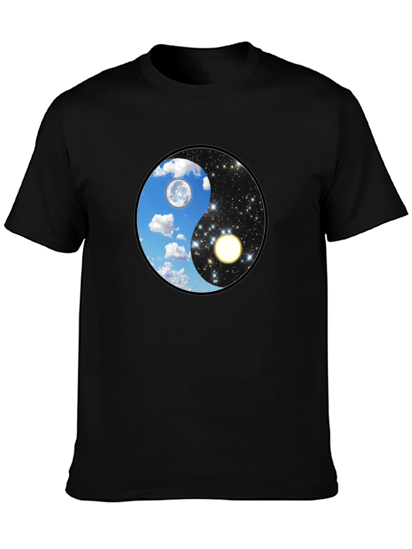 Yin Yang Day & Night Graphic T-Shirt