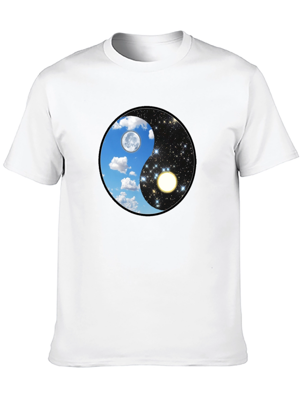 Yin Yang Day & Night Graphic T-Shirt