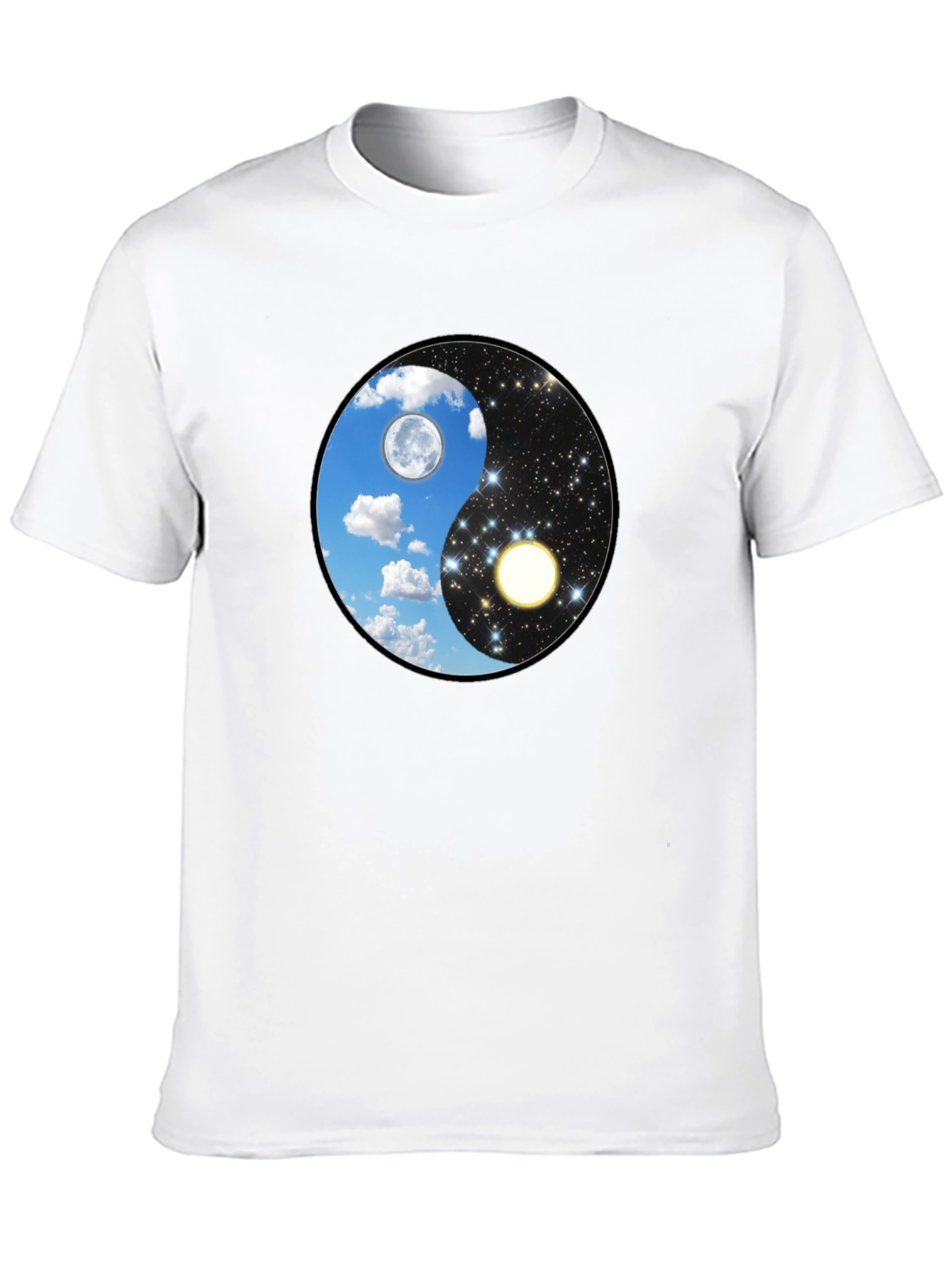 Yin Yang Day & Night Graphic T-Shirt