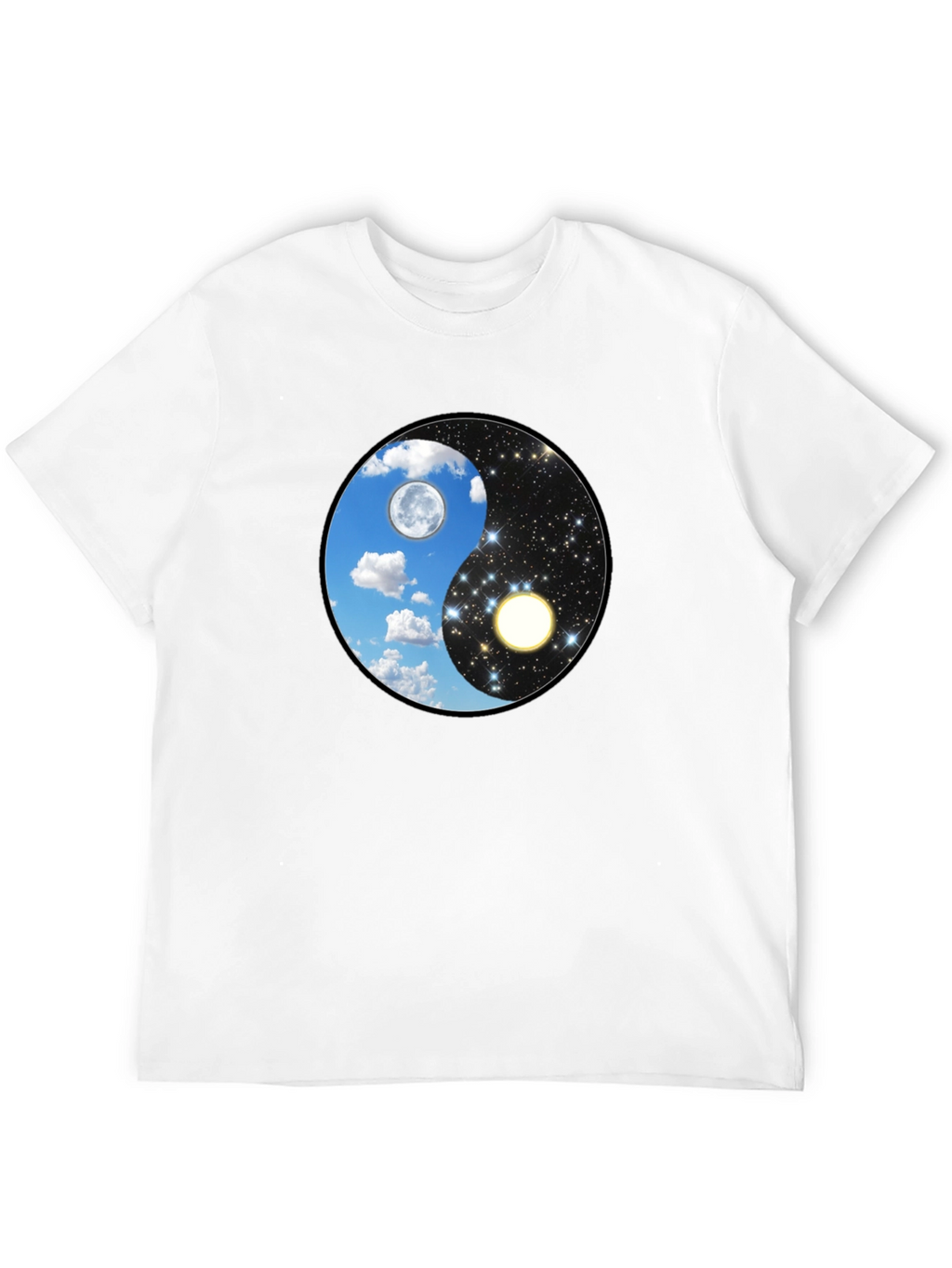 Yin Yang Day & Night Graphic T-Shirt