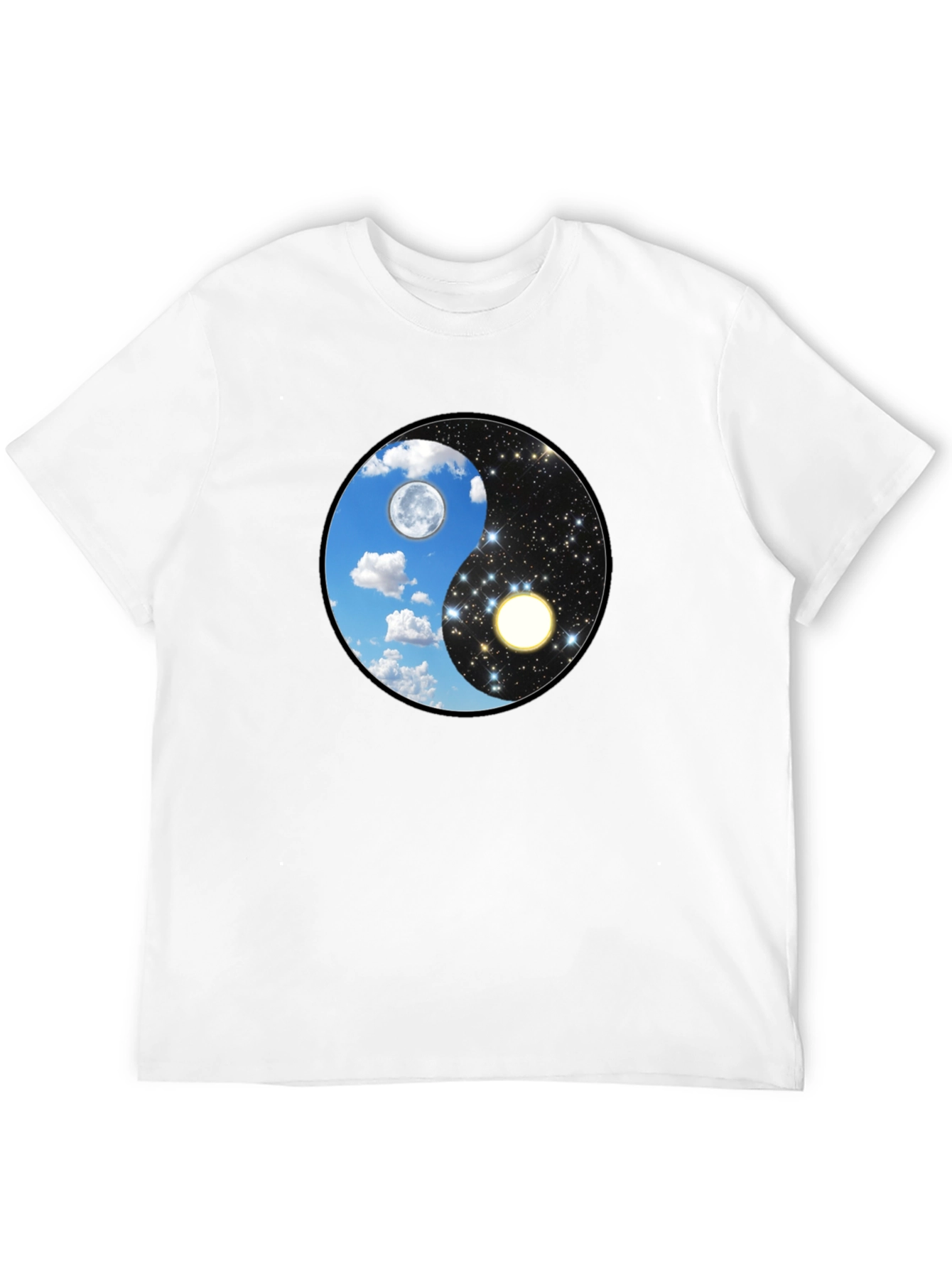 Yin Yang Day & Night Graphic T-Shirt