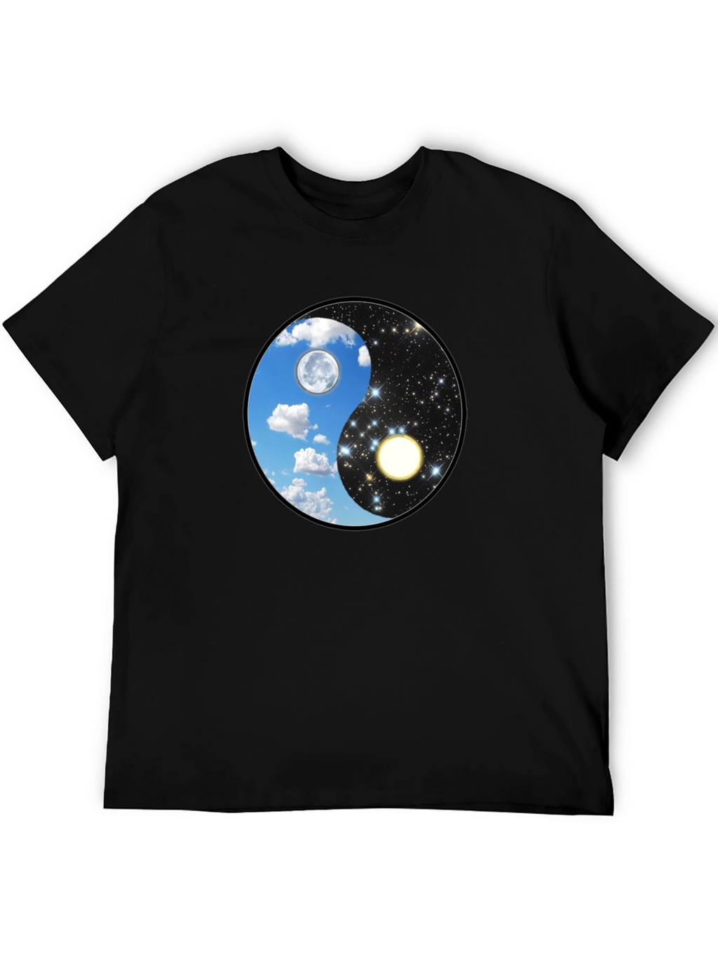 Yin Yang Day & Night Graphic T-Shirt