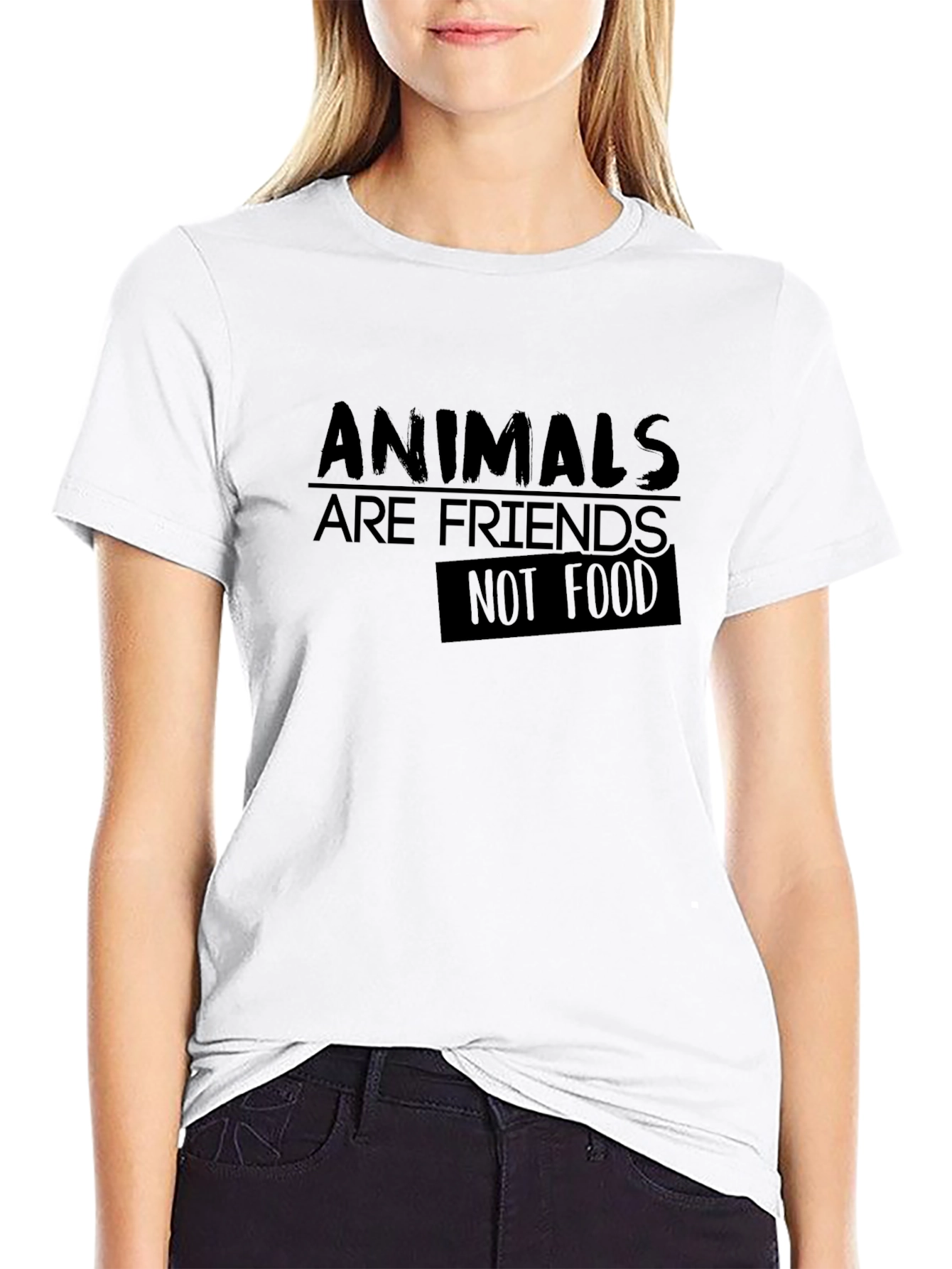 Animals Are Friends Not Food Tee