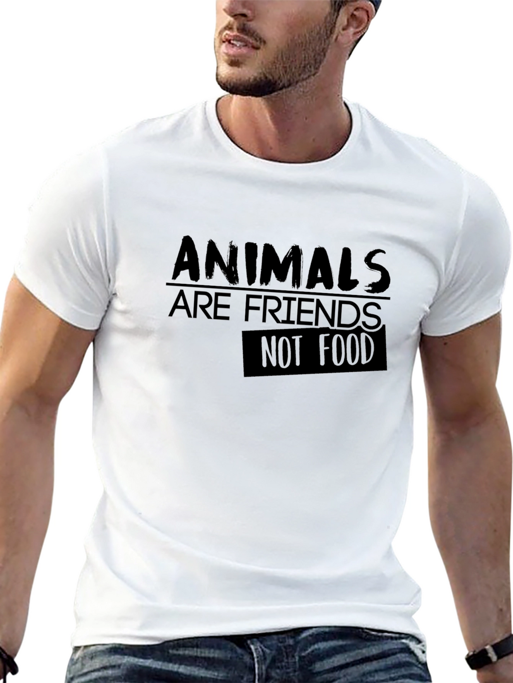 Animals Are Friends Not Food Tee