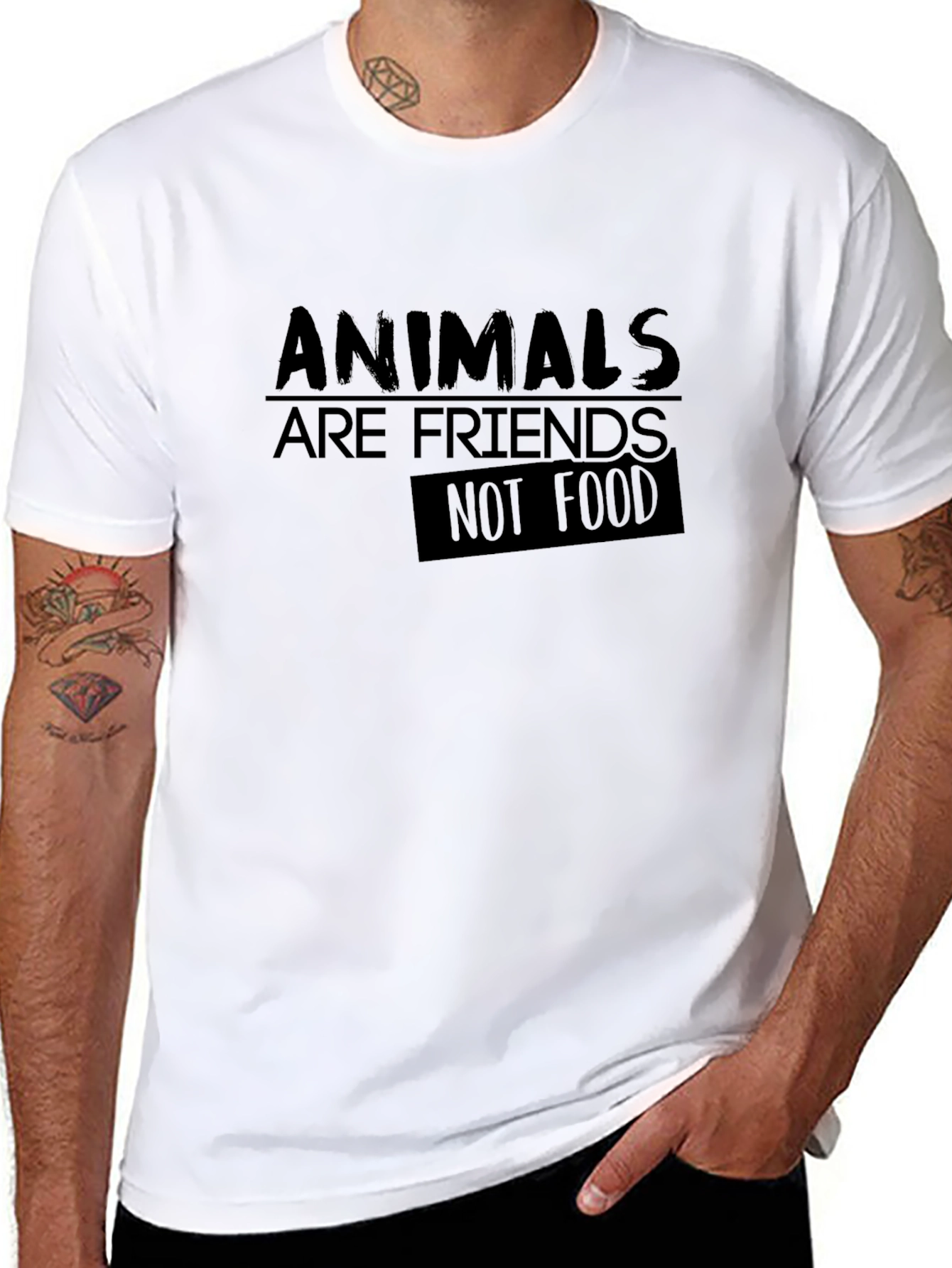 Animals Are Friends Not Food Tee