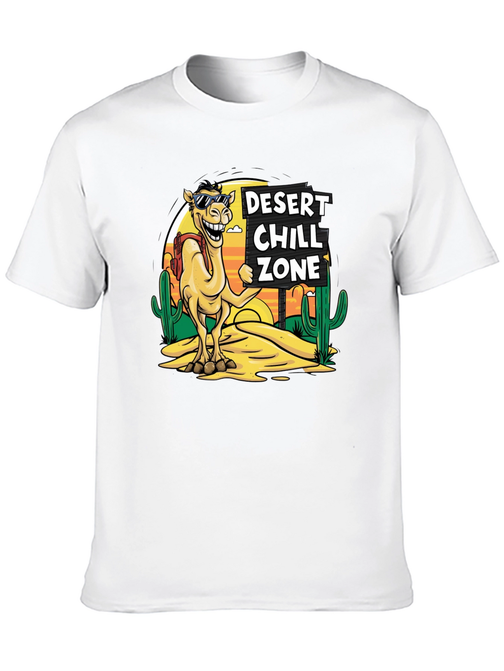 Desert Chill Zone Camel T-Shirt - Black