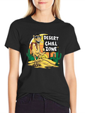 Desert Chill Zone Camel T-Shirt - Black