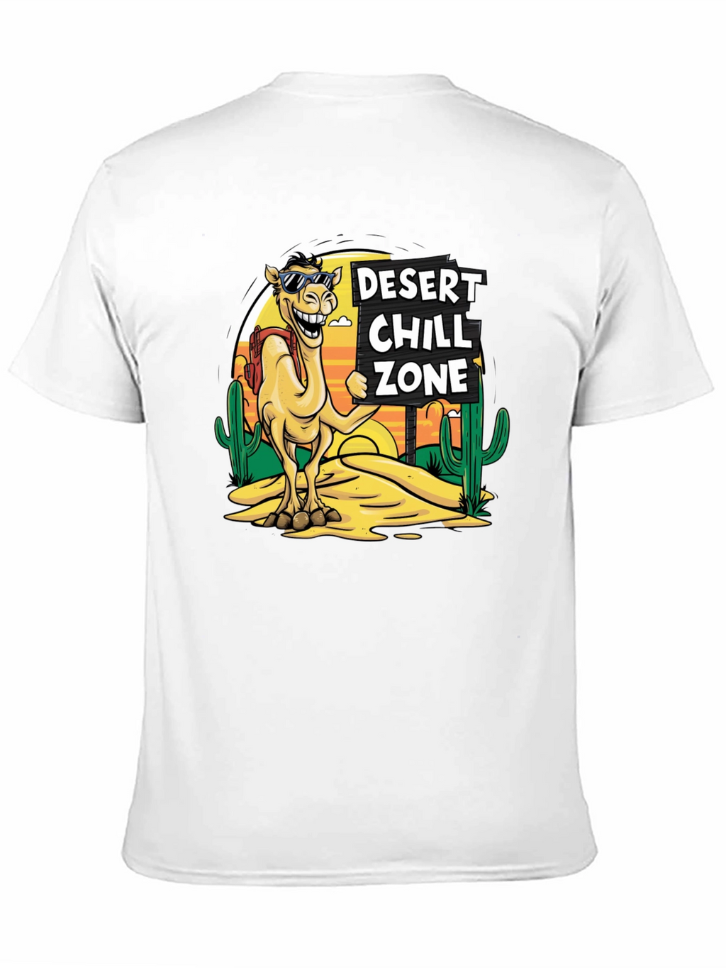 Desert Chill Zone Camel T-Shirt - Black