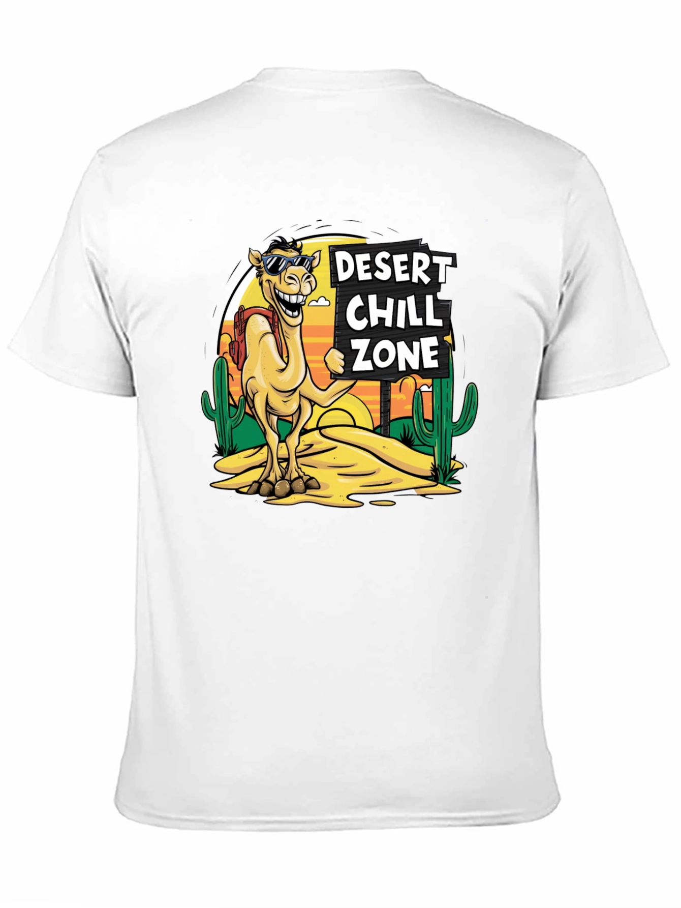 Desert Chill Zone Camel T-Shirt - Black