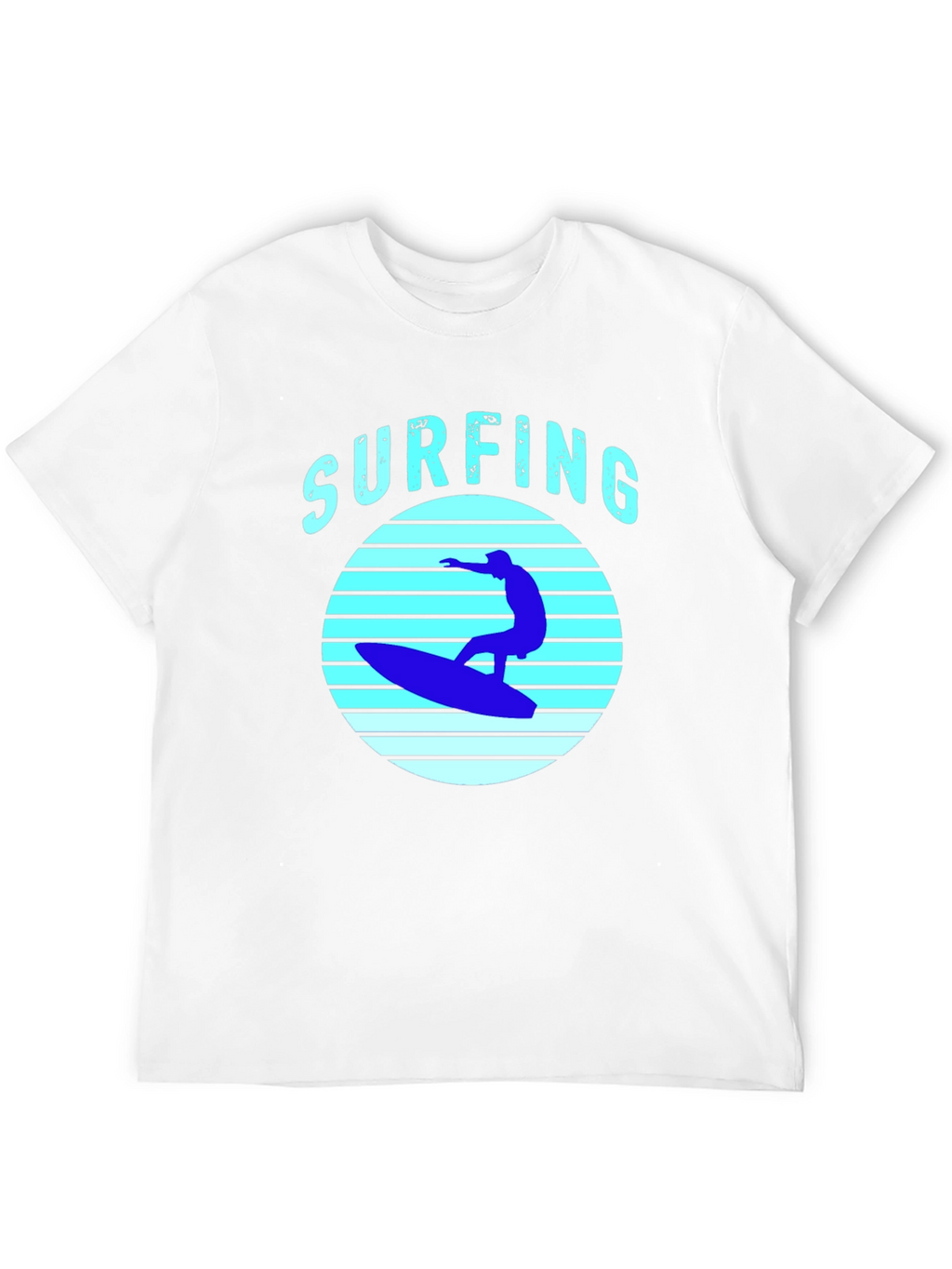 Surfing T-Shirt - Black Surf Graphic Tee