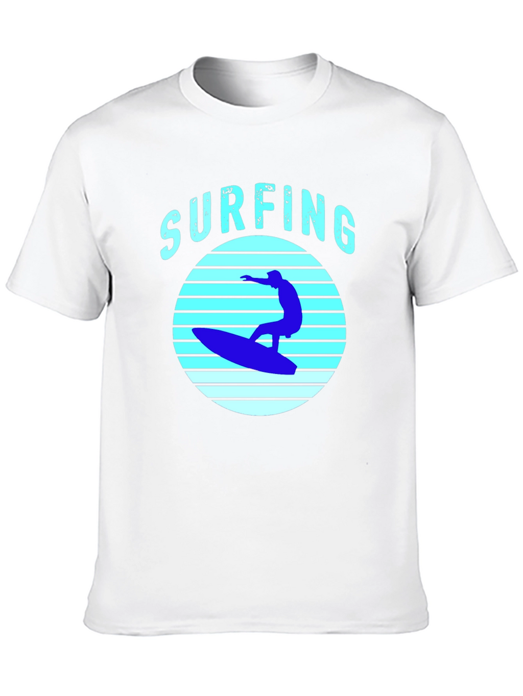 Surfing T-Shirt - Black Surf Graphic Tee