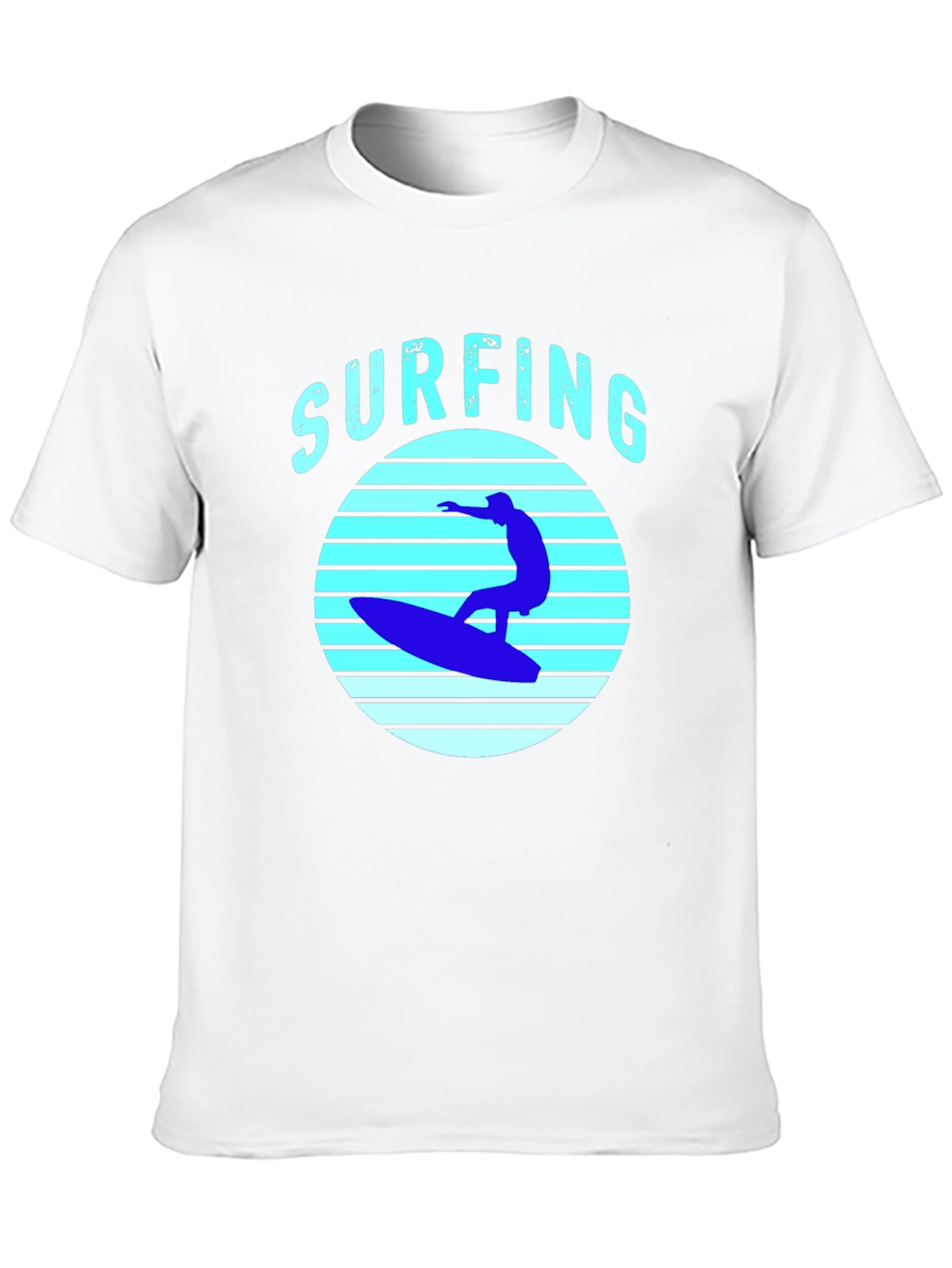 Surfing T-Shirt - Black Surf Graphic Tee