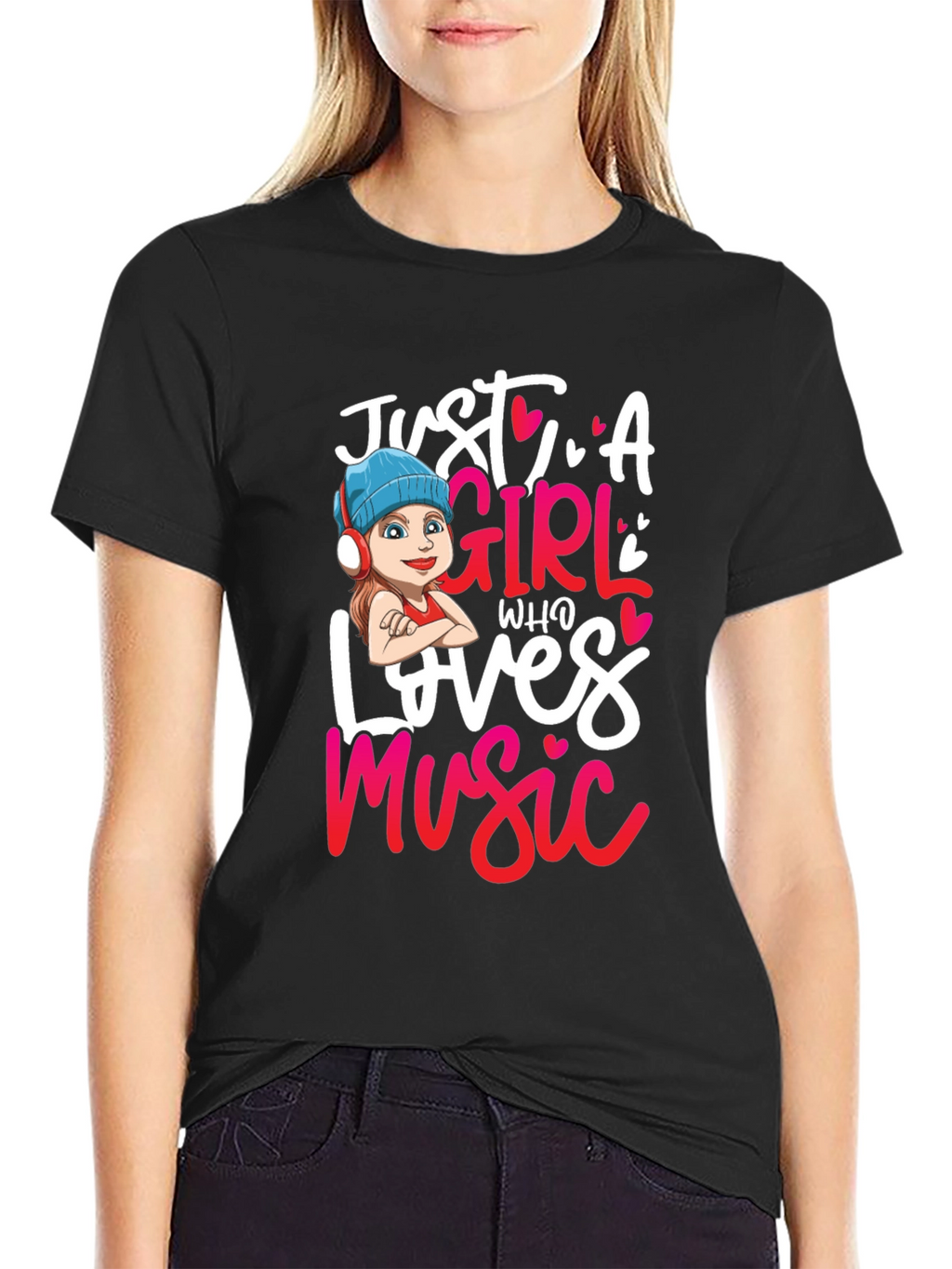 Just A Girl Who Loves Music T-Shirt