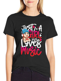 Just A Girl Who Loves Music T-Shirt