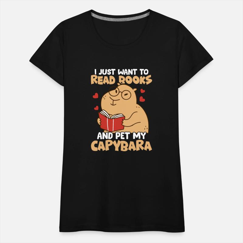 I Just Want To Read Books And Pet My Capybara Capi