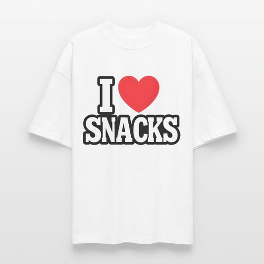 I Love Snacks Heart Graphic